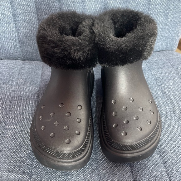 Women’s Crocs Stomp Winter Boots Black Size Women’s 7 - Picture 3 of 8